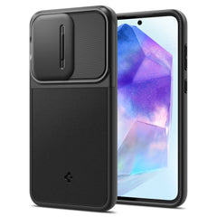 COQUE SPIGEN OPTIK ARMOR GALAXY A55 5G NOIRE