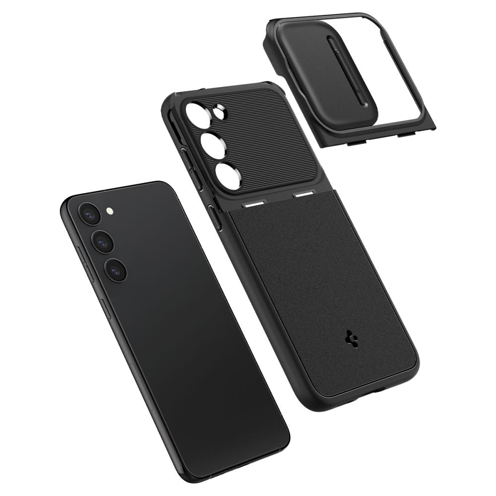 COQUE SPIGEN OPTIK ARMOR GALAXY S23 NOIRE