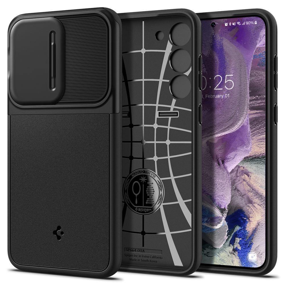 COQUE SPIGEN OPTIK ARMOR GALAXY S23 NOIRE