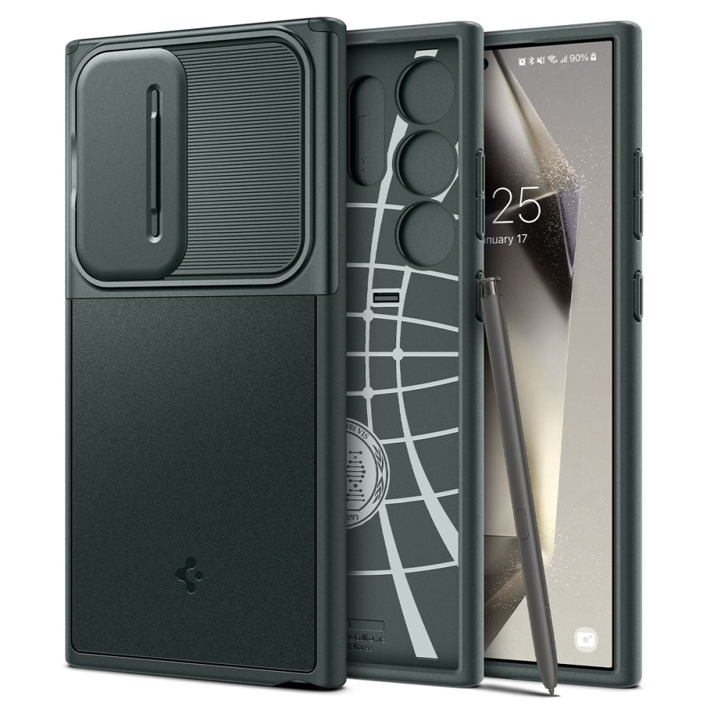 COQUE SPIGEN OPTIK ARMOR GALAXY S24 ULTRA VERT ABYSS