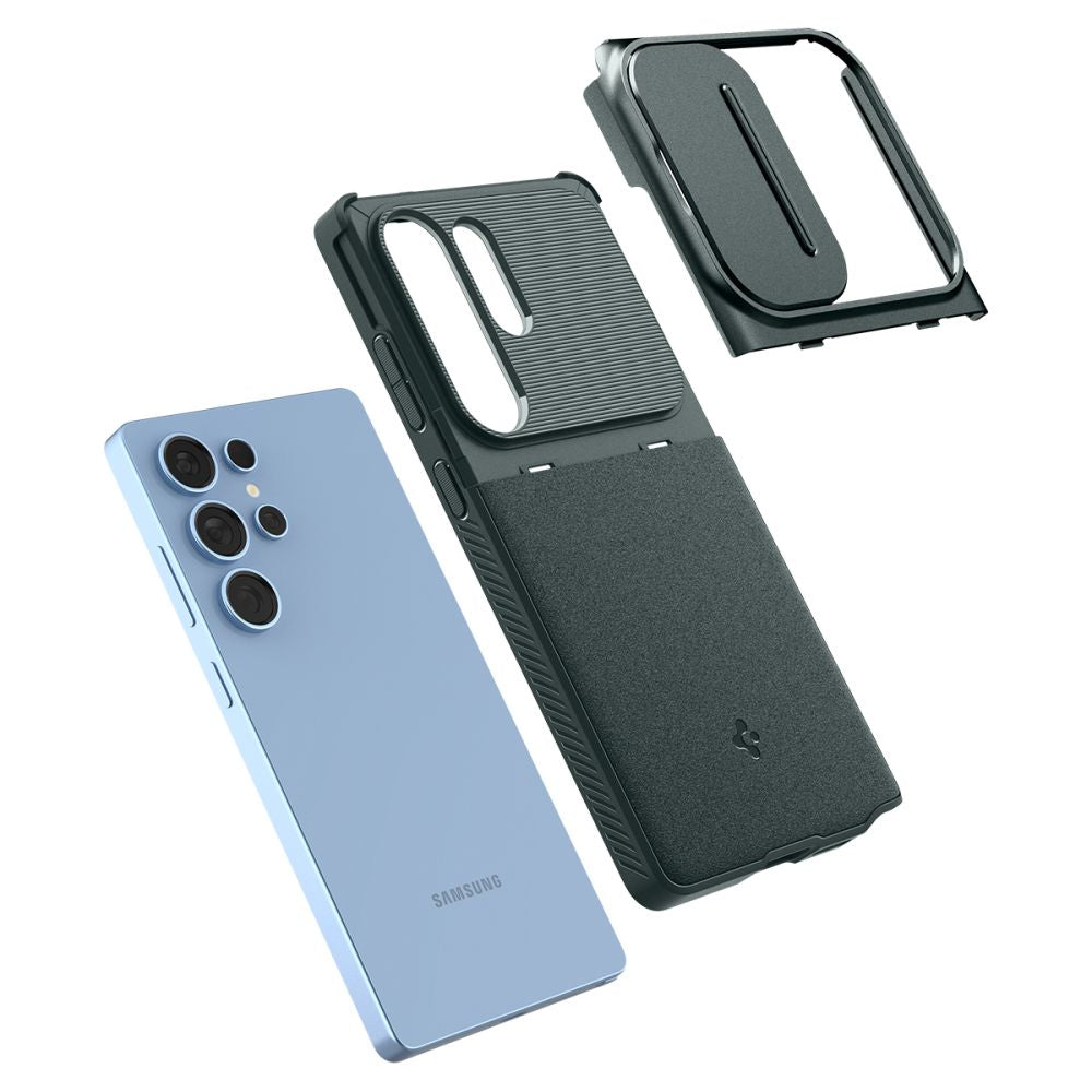 COQUE SPIGEN OPTIK ARMOR GALAXY S25 ULTRA VERT ABYSSE