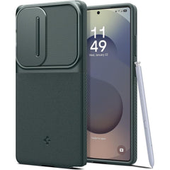 COQUE SPIGEN OPTIK ARMOR GALAXY S25 ULTRA VERT ABYSSE