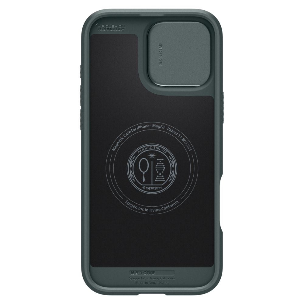 COQUE SPIGEN OPTIK ARMOR MAG MAGSAFE IPHONE 16 PRO MAX ABYSS GREEN