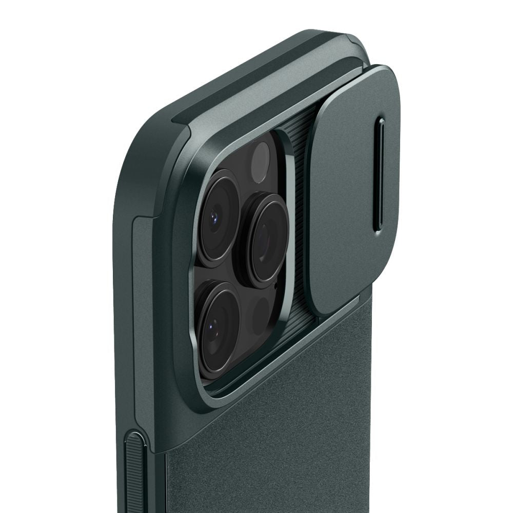 COQUE SPIGEN OPTIK ARMOR MAG MAGSAFE IPHONE 16 PRO MAX ABYSS GREEN