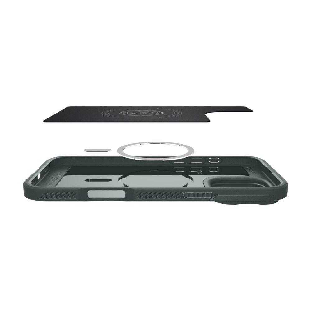 COQUE SPIGEN OPTIK ARMOR MAG MAGSAFE IPHONE 16 PRO MAX ABYSS GREEN