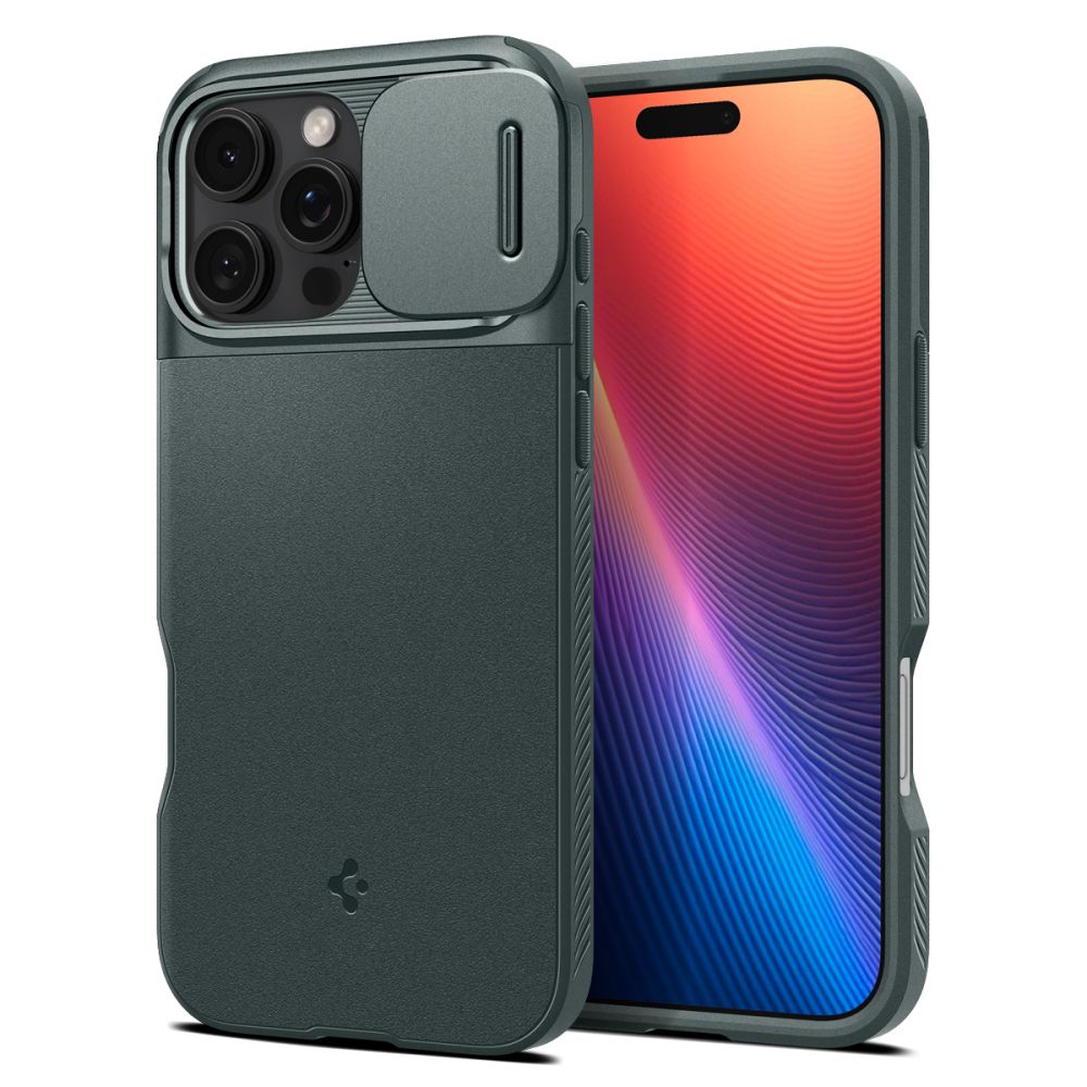 COQUE SPIGEN OPTIK ARMOR MAG MAGSAFE IPHONE 16 PRO MAX ABYSS GREEN
