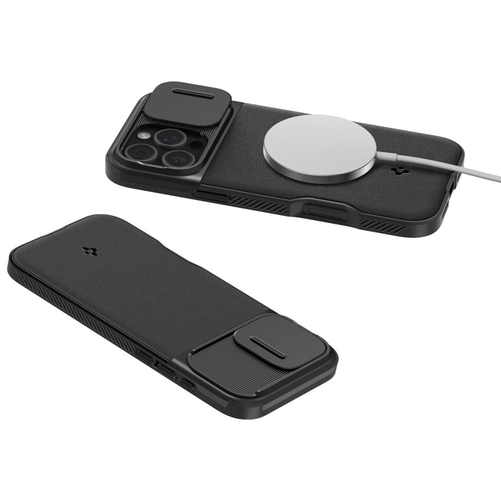 COQUE SPIGEN OPTIK ARMOR MAG MAGSAFE IPHONE 16 PRO MAX NOIR