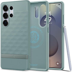 COQUE SPIGEN PARALLAX MAG MAGSAFE GALAXY S25 ULTRA VERT SAUGE
