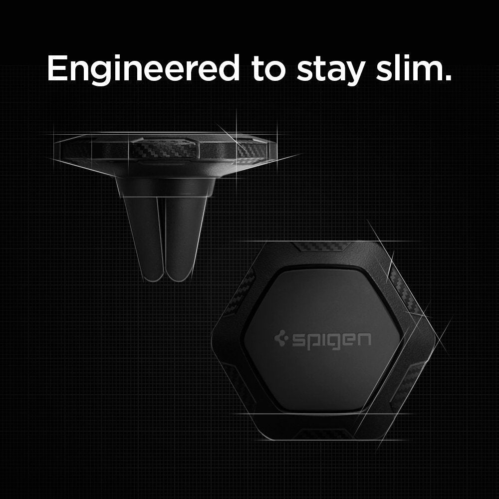 Support de téléphone mobile pour voiture Spigen QS11 Air Vent support magnétique.