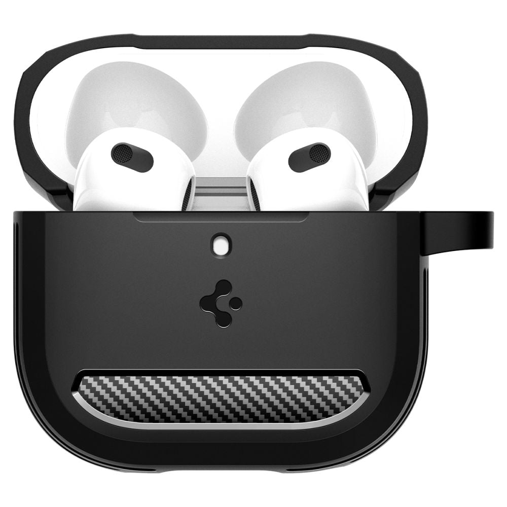 COQUE SPIGEN RUGGED ARMOR APPLE AIRPODS 4 NOIR MATTE