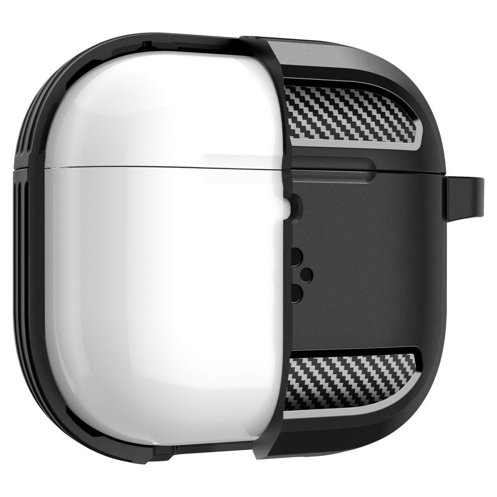 COQUE SPIGEN RUGGED ARMOR APPLE AIRPODS 4 NOIR MATTE