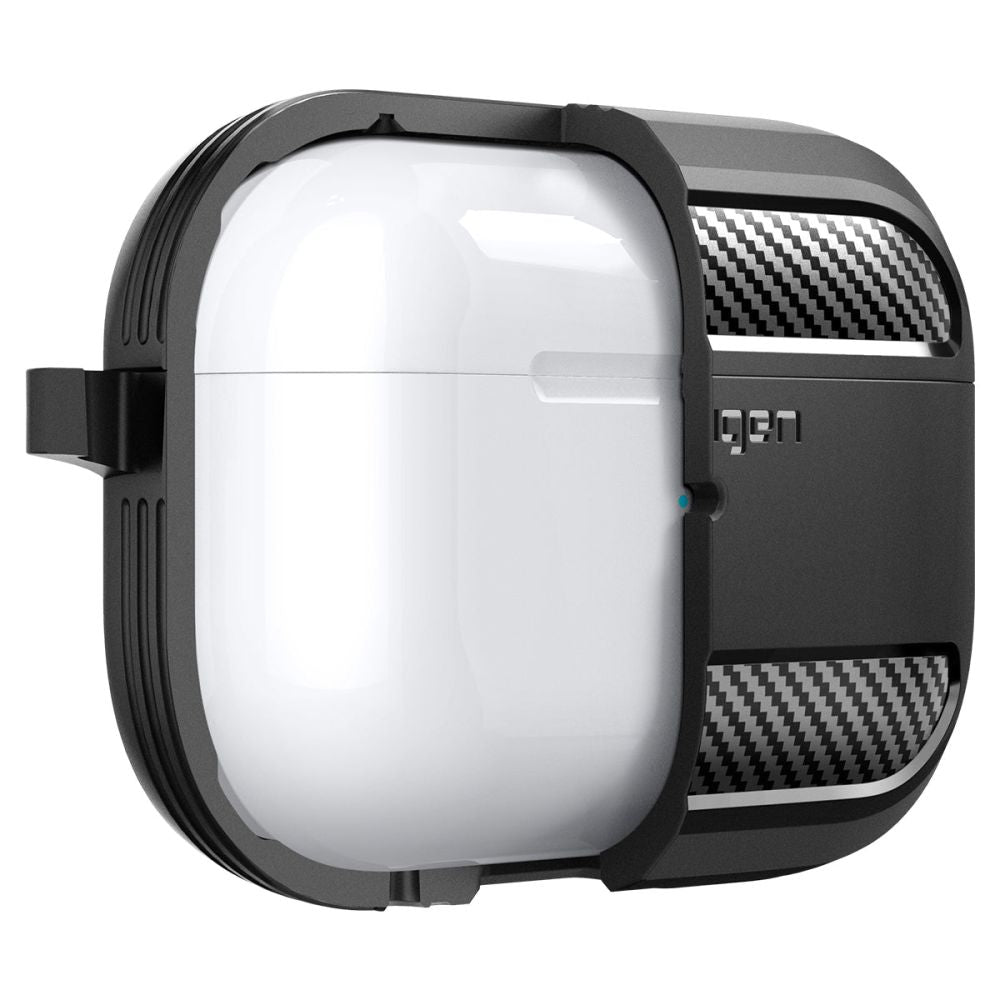 COQUE SPIGEN RUGGED ARMOR APPLE AIRPODS PRO 1 / 2 NOIR MATTE