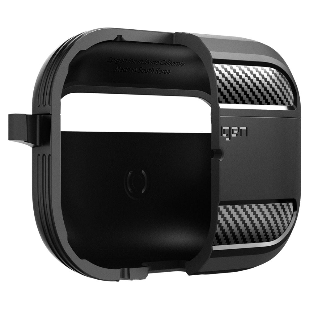 COQUE SPIGEN RUGGED ARMOR APPLE AIRPODS PRO 1 / 2 NOIR MATTE