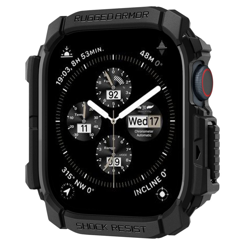 COQUE SPIGEN RUGGED ARMOR APPLE WATCH 10 (42 MM) NOIR MATTE