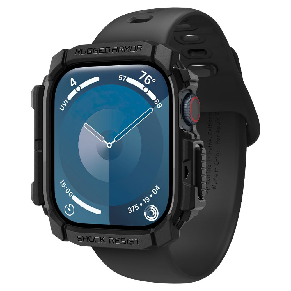 COQUE SPIGEN RUGGED ARMOR APPLE WATCH 10 (42 MM) NOIR MATTE