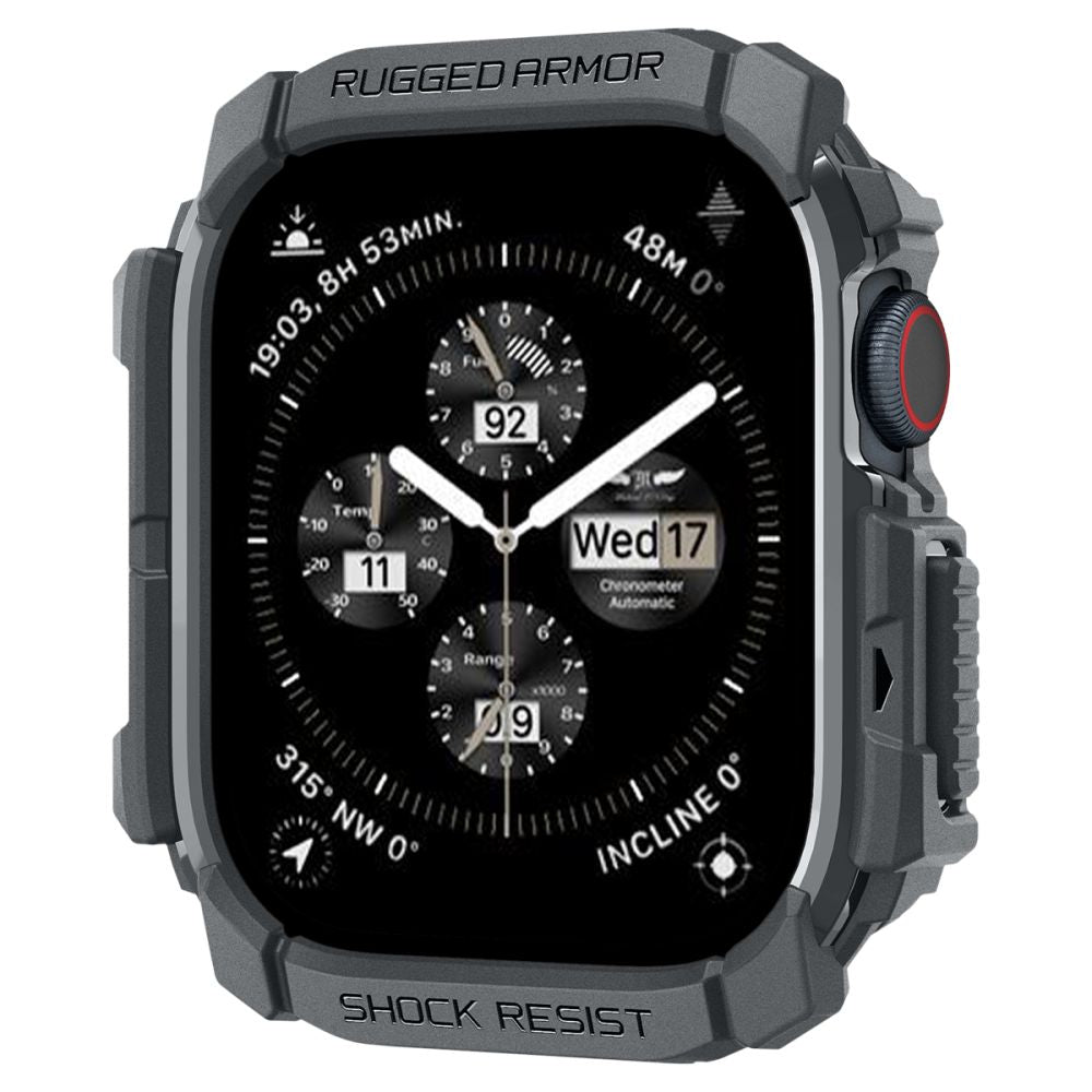 COQUE SPIGEN RUGGED ARMOR APPLE WATCH 10 (46 MM) GRIS FONCÉ
