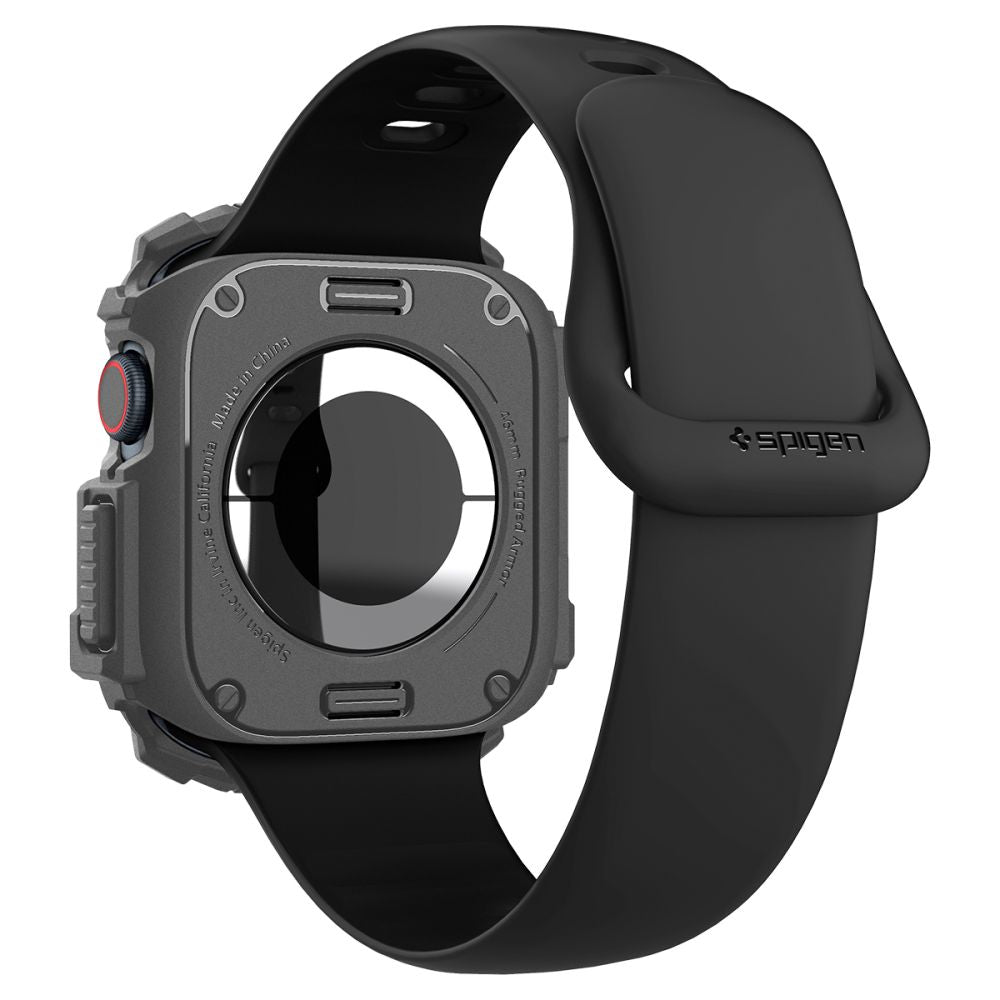 COQUE SPIGEN RUGGED ARMOR APPLE WATCH 10 (46 MM) GRIS FONCÉ