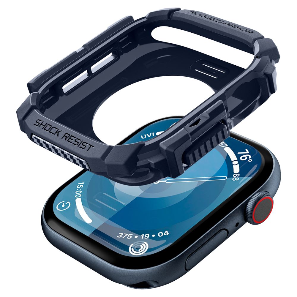 COQUE SPIGEN RUGGED ARMOR APPLE WATCH 10 (46 MM) BLEU MARINE