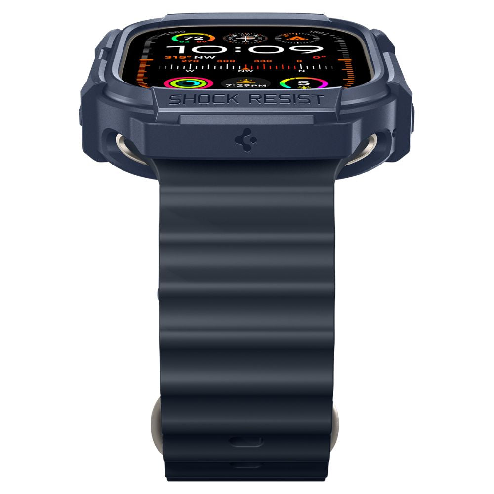 COQUE DE PROTECTION POUR APPLE WATCH ULTRA 49 MM SPIGEN RUGGED ARMOR BLEU MARINE