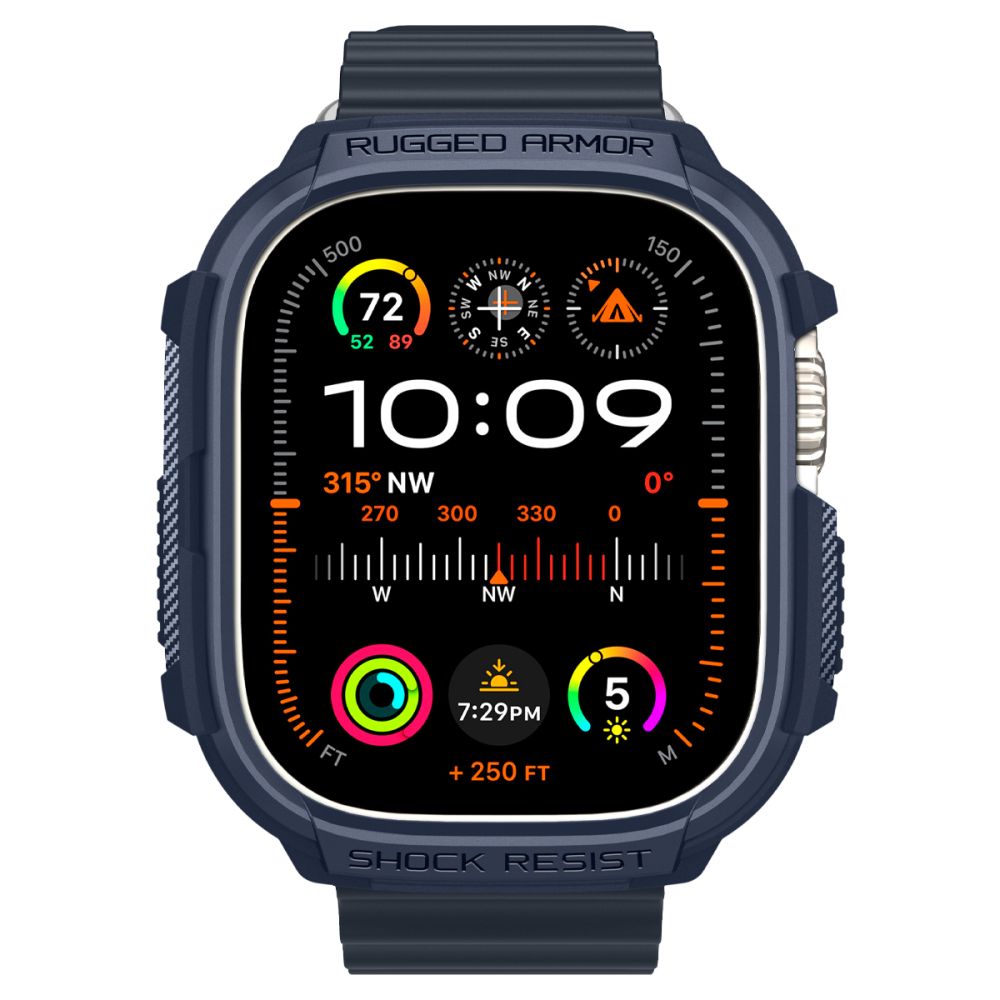 COQUE DE PROTECTION POUR APPLE WATCH ULTRA 49 MM SPIGEN RUGGED ARMOR BLEU MARINE