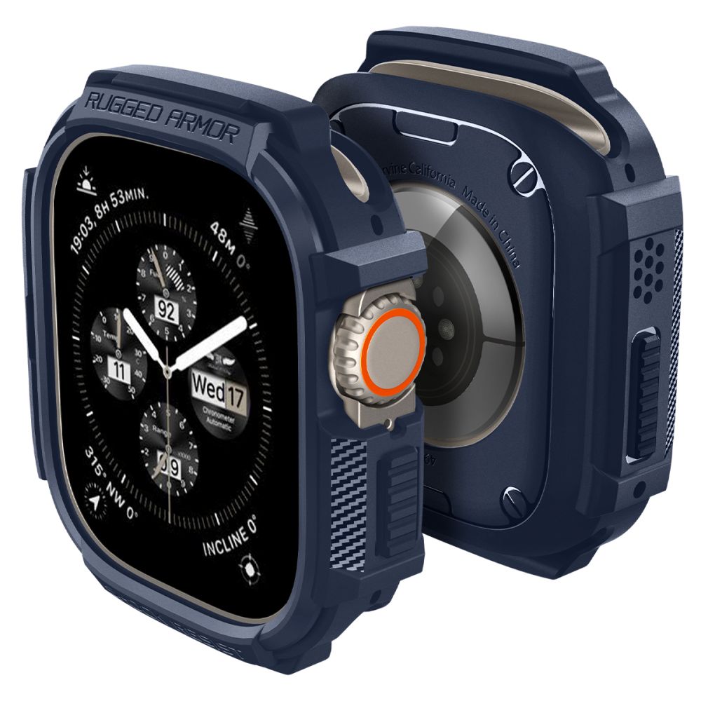 COQUE DE PROTECTION POUR APPLE WATCH ULTRA 49 MM SPIGEN RUGGED ARMOR BLEU MARINE