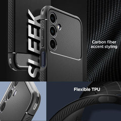 COQUE SPIGEN RUGGED ARMOR GALAXY A25 5G NOIR MATTE