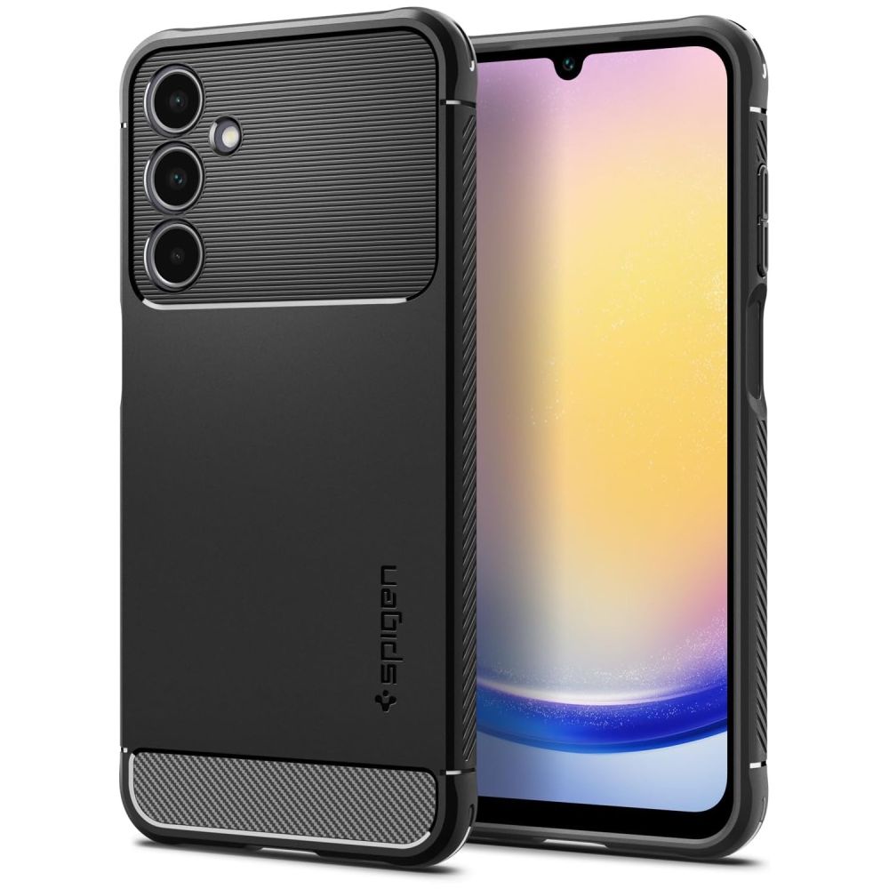 COQUE SPIGEN RUGGED ARMOR GALAXY A25 5G NOIR MATTE