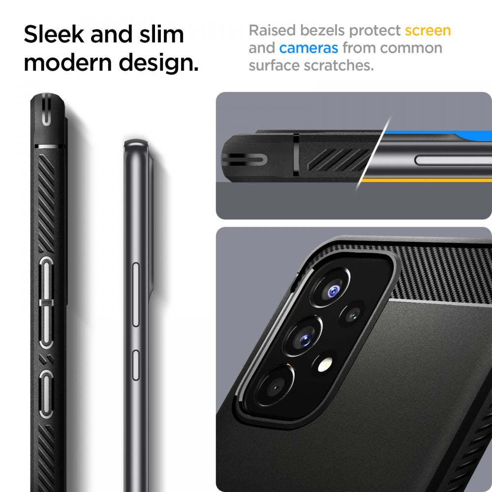 COQUE SPIGEN RUGGED ARMOR GALAXY A53 5G NOIR MATTE