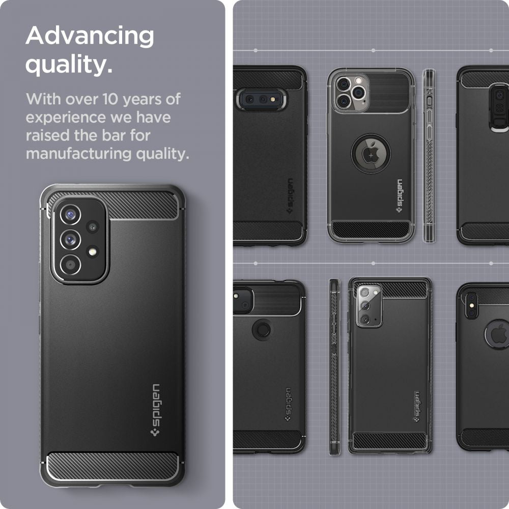 COQUE SPIGEN RUGGED ARMOR GALAXY A53 5G NOIR MATTE