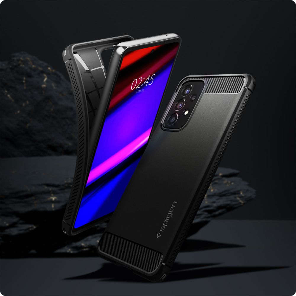 COQUE SPIGEN RUGGED ARMOR GALAXY A53 5G NOIR MATTE