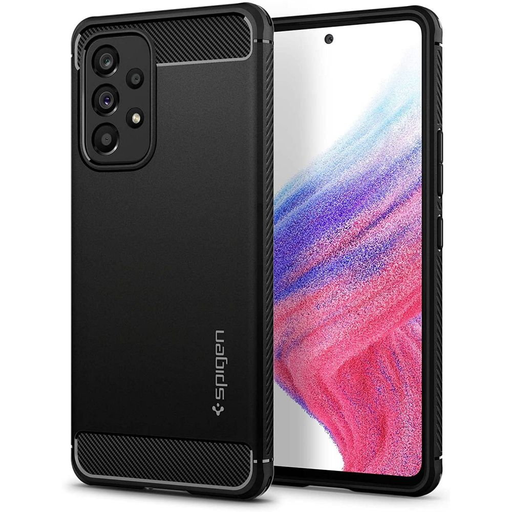 COQUE SPIGEN RUGGED ARMOR GALAXY A53 5G NOIR MATTE