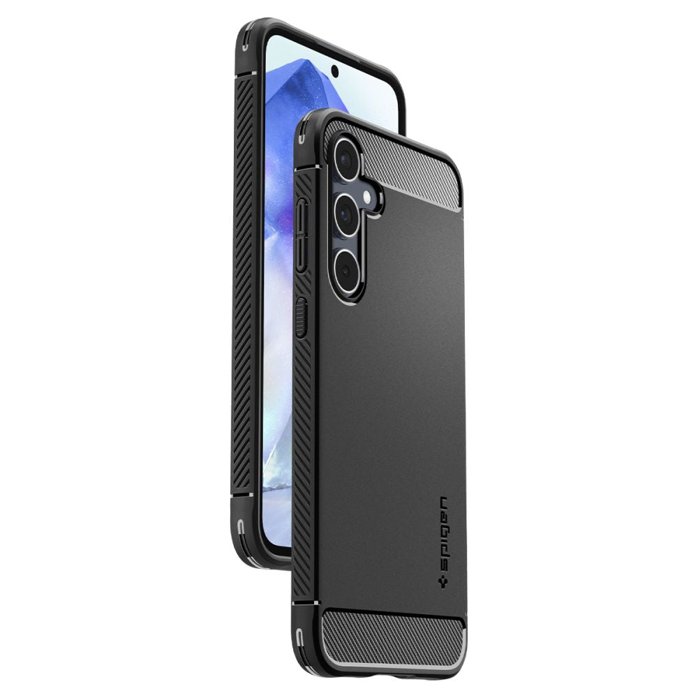 COQUE SPIGEN RUGGED ARMOR GALAXY A55 5G NOIR MATTE