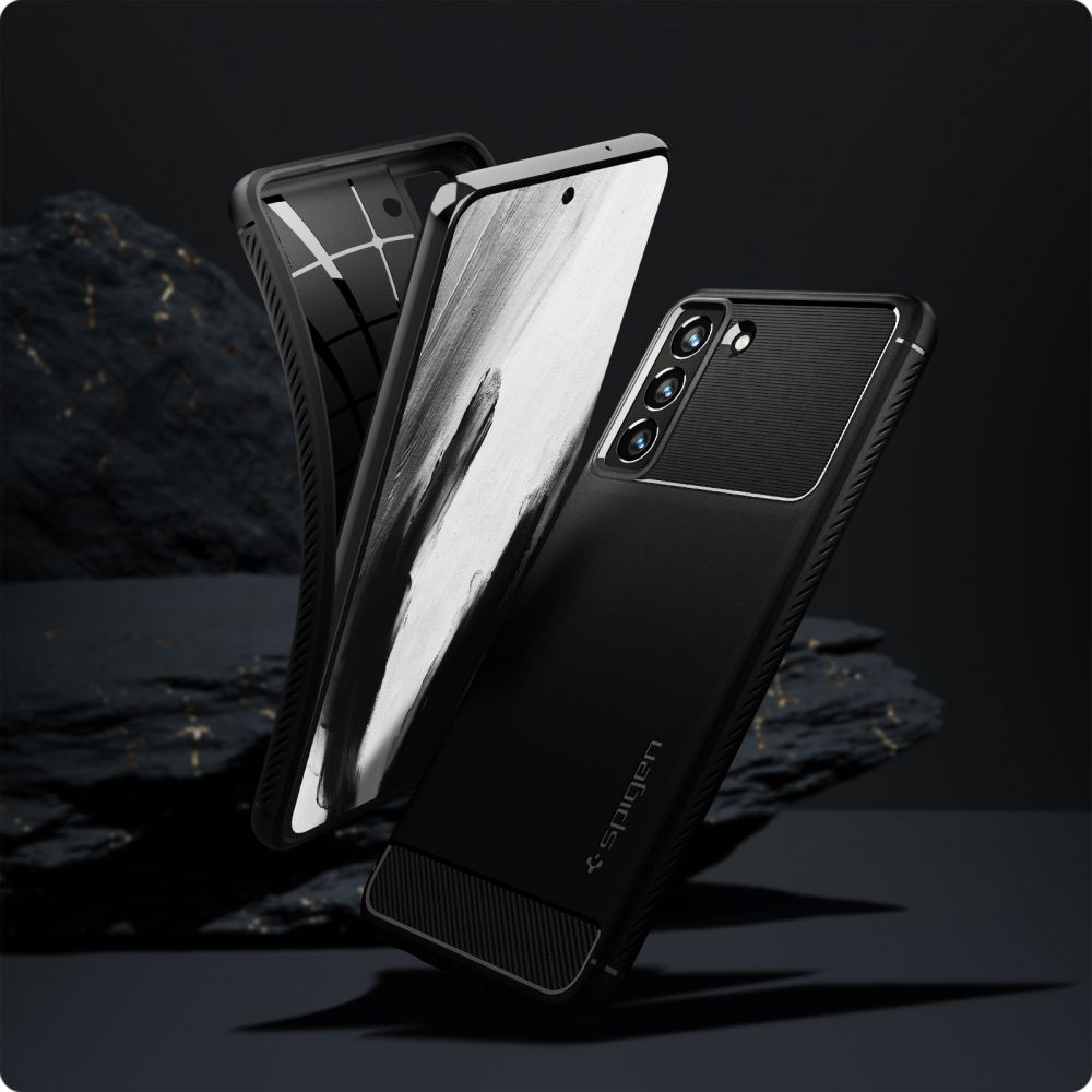 COQUE SPIGEN RUGGED ARMOR GALAXY S21 FE NOIR MATTE