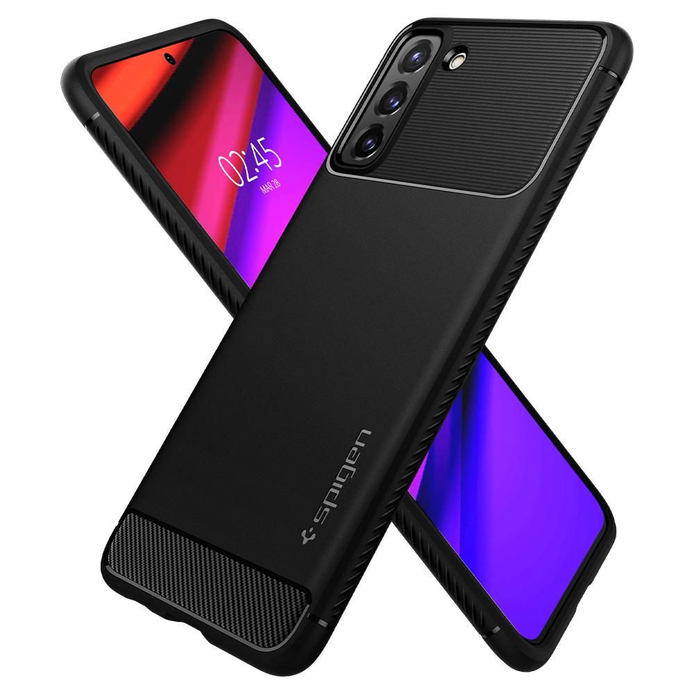 COQUE SPIGEN RUGGED ARMOR GALAXY S21 NOIR MATTE