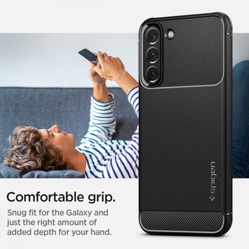 COQUE SPIGEN RUGGED ARMOR GALAXY S22 NOIR MATTE