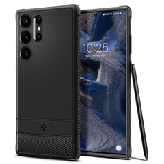 COQUE SPIGEN RUGGED ARMOR GALAXY S23 ULTRA NOIR MATTE