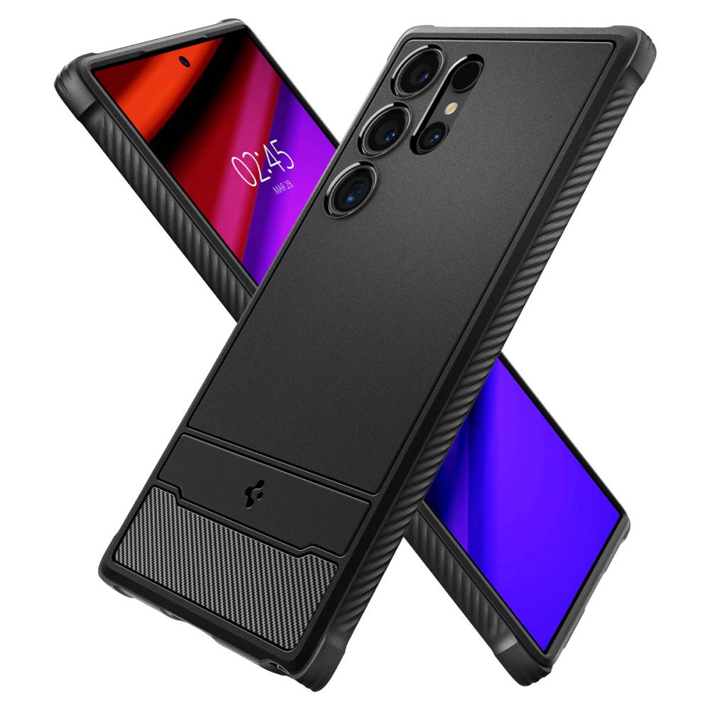 COQUE SPIGEN RUGGED ARMOR GALAXY S24 ULTRA NOIR MATTE