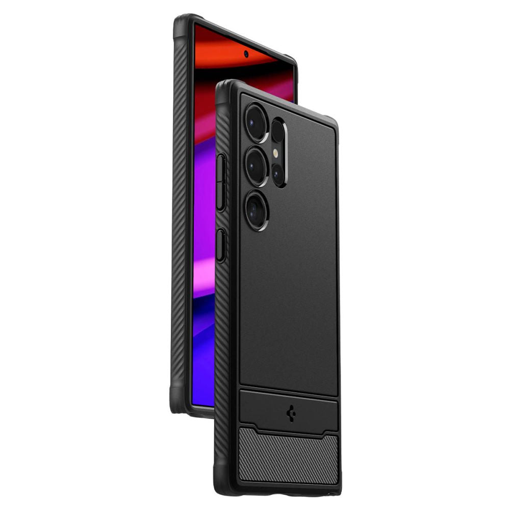 COQUE SPIGEN RUGGED ARMOR GALAXY S24 ULTRA NOIR MATTE
