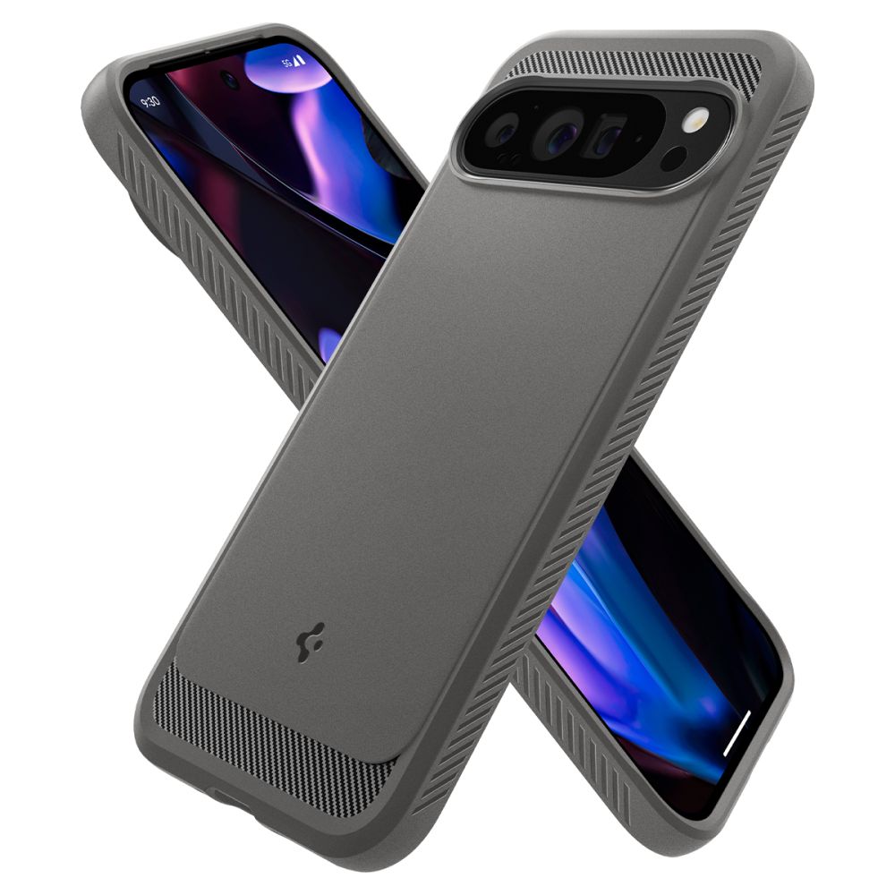 COQUE POUR GOOGLE PIXEL 9 PRO XL SPIGEN RUGGED ARMOR MARBLE GREY