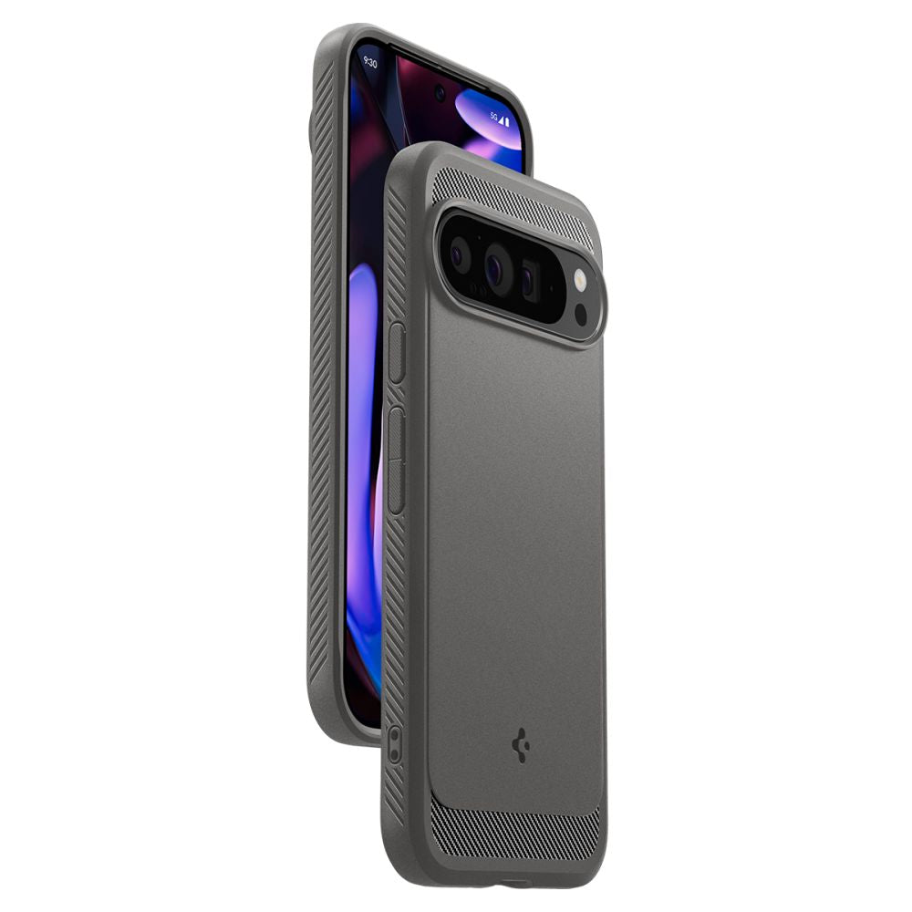 COQUE POUR GOOGLE PIXEL 9 PRO XL SPIGEN RUGGED ARMOR MARBLE GREY
