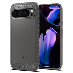 COQUE POUR GOOGLE PIXEL 9 PRO XL SPIGEN RUGGED ARMOR MARBLE GREY