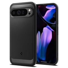COQUE POUR GOOGLE PIXEL 9 PRO XL SPIGEN RUGGED ARMOR NOIR MATTE