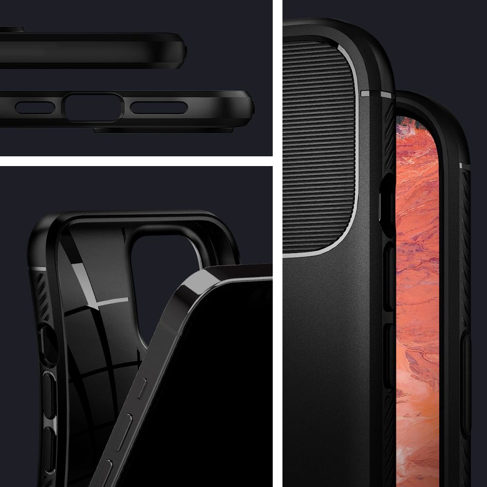 COQUE SPIGEN RUGGED ARMOR IPHONE 12/12 PRO NOIR MATTE