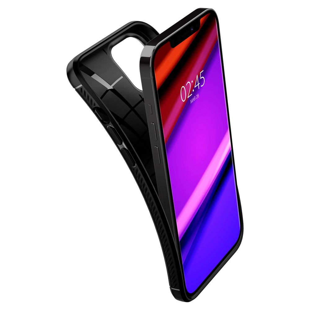 COQUE SPIGEN RUGGED ARMOR IPHONE 12/12 PRO NOIR MATTE