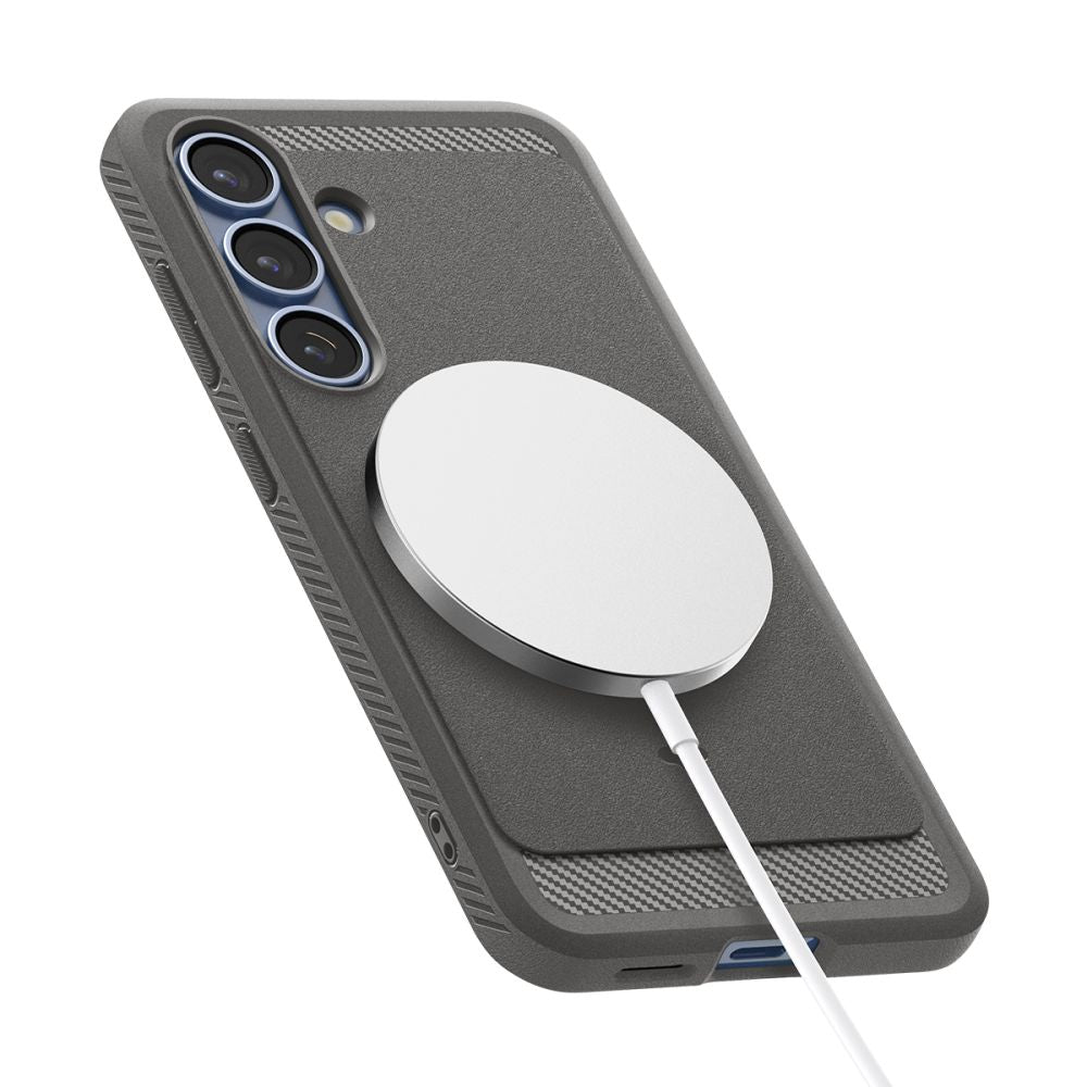 COQUE SPIGEN RUGGED ARMOR MAG MAGSAFE GALAXY S25 MARBLE GRIS
