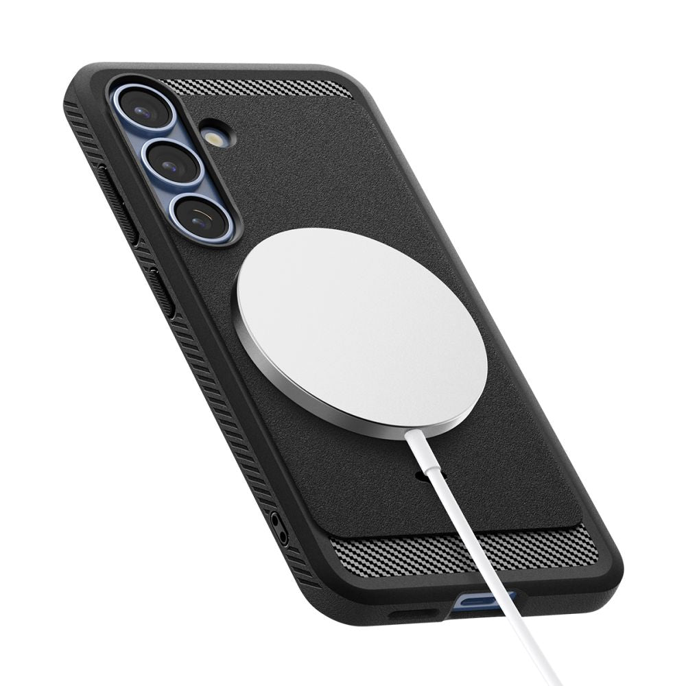 COQUE SPIGEN RUGGED ARMOR MAG MAGSAFE GALAXY S25 NOIR MAT