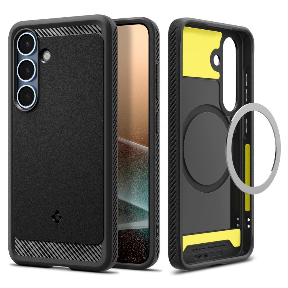 COQUE SPIGEN RUGGED ARMOR MAG MAGSAFE GALAXY S25 NOIR MAT