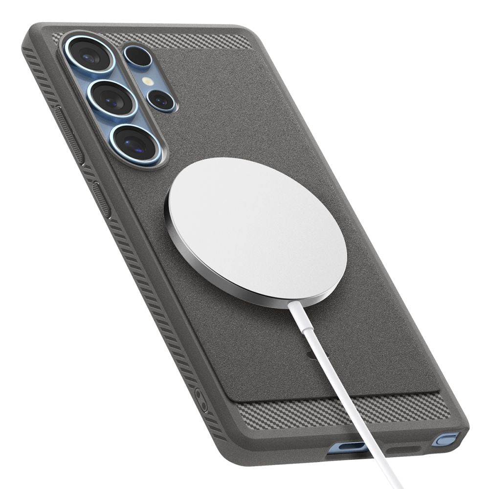 COQUE SPIGEN RUGGED ARMOR MAG MAGSAFE GALAXY S25 ULTRA MARBLE GRIS