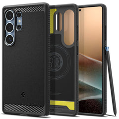 COQUE SPIGEN RUGGED ARMOR MAG MAGSAFE GALAXY S25 ULTRA NOIR MAT