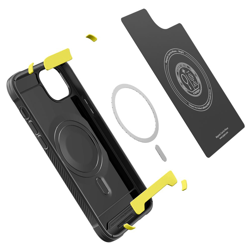 COQUE SPIGEN RUGGED ARMOR MAG MAGSAFE IPHONE 14 PLUS NOIR MAT